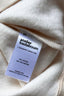 Fluffy oversized cotton sweatshirt - off-white