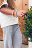 SHOOTING - Pantalon Riviera en seersucker rayé 6A