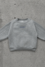 SHOOTING - Sweat Fluffy gris chiné 6/12M