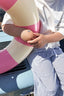 Pantalon Riviera en seersucker rayé