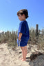 Short Coast en éponge - Bleu cobalt