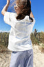 T-shirt Summer club manches courtes - Blanc cassé