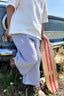 Pantalon Riviera en seersucker rayé