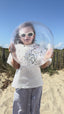 T-shirt Summer club manches courtes - Blanc cassé