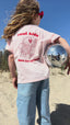 T-shirt Summer club manches courtes - Rose pâle